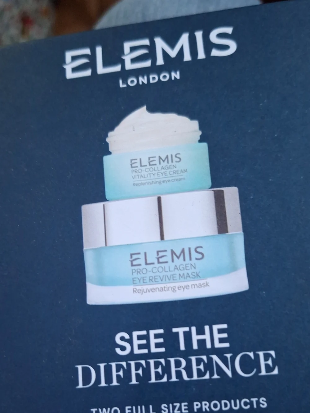 ELEMIS Pro-Collagen Eye Revive Mask & Vitality Eye Cream - Turquoise and White